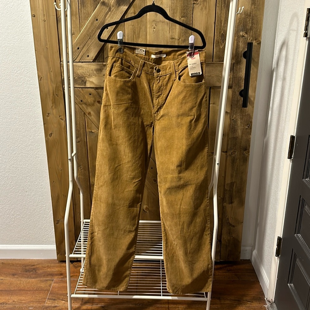 Levi's Women's ‘94 Baggy Dijon Corduroy Loose Fit Straight Leg Pants 30x 31 NWT